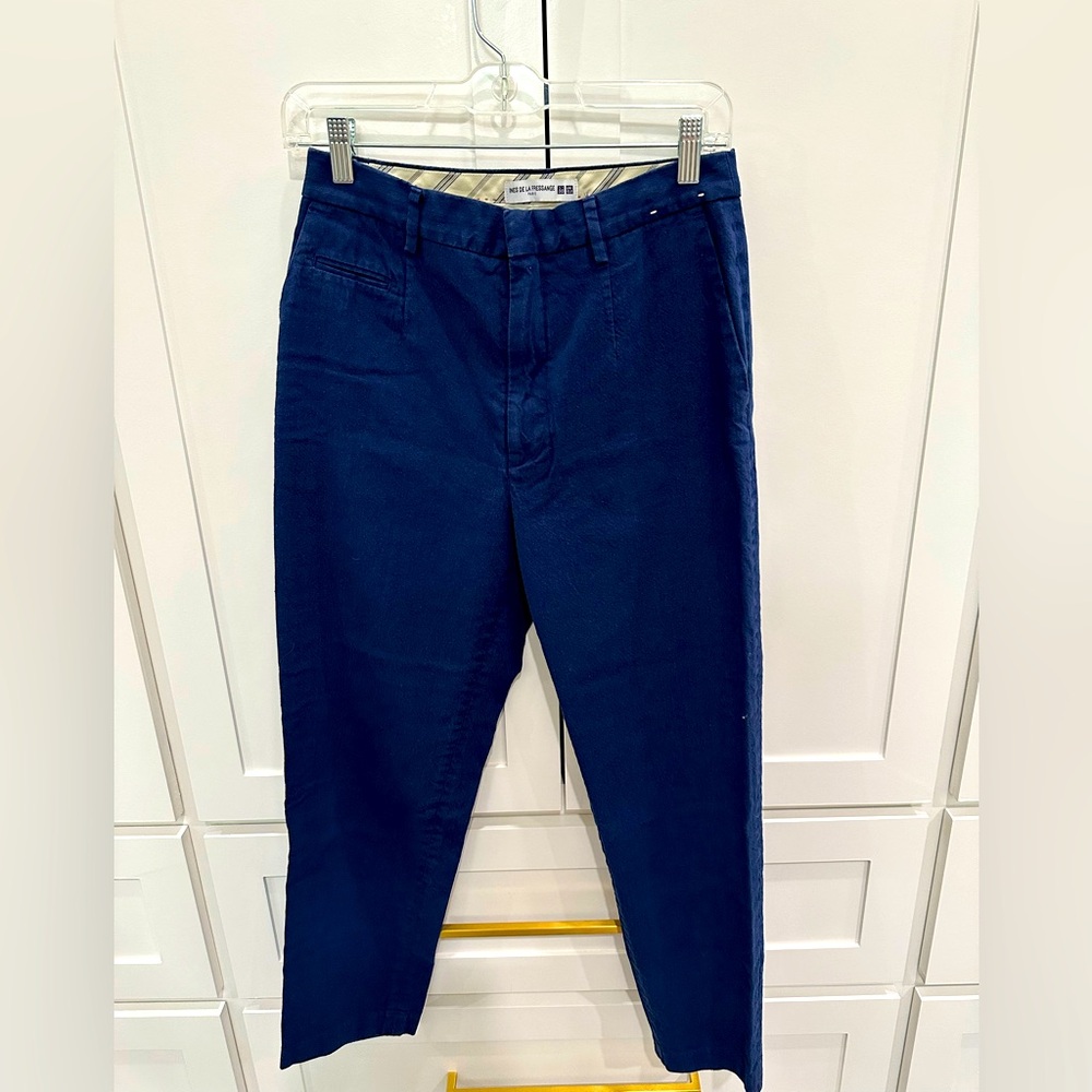 Uniqlo Ines De La Fressange Navy Blue Pants